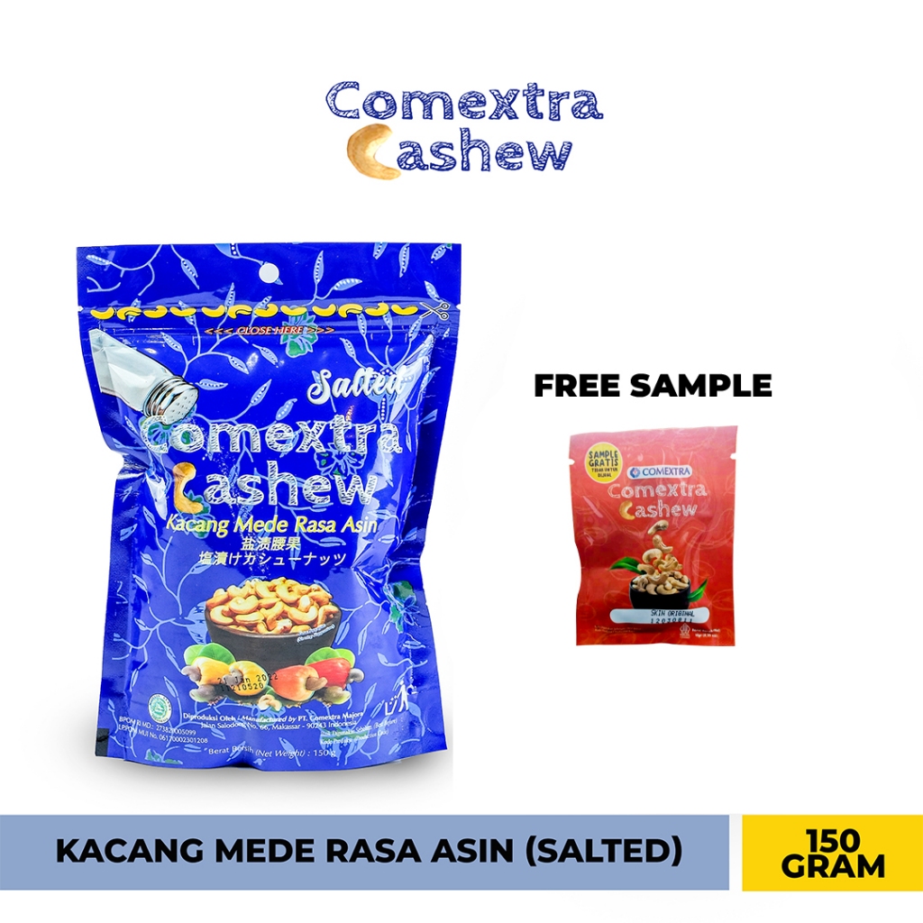 

Kacang Mede Comextra Cashew Rasa Asin / Salted 150 Gr (Bali)