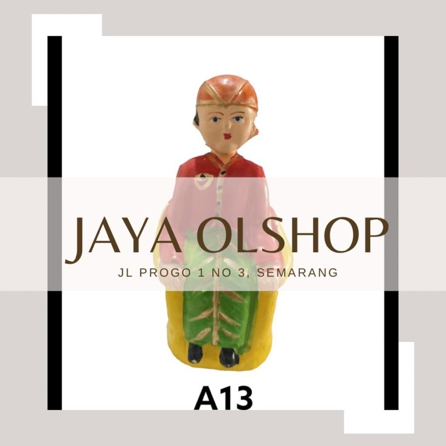 MP-A13 Hiasan Boneka Anak Khitan / Sunat Plastik Dekorasi Kue Tumpeng Nasi Kuning / BLK Mainan Anak 