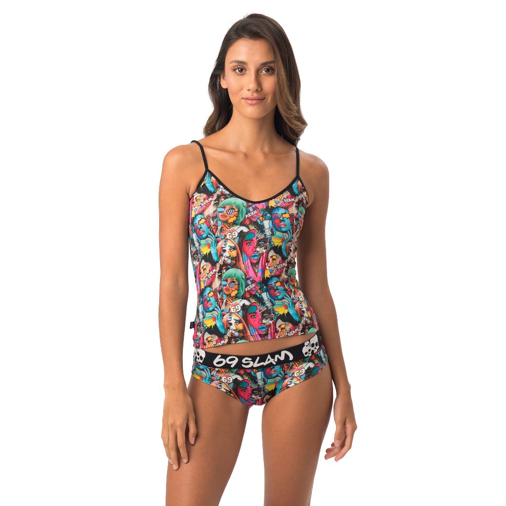 69slam Celana dalam wanita pop art luna boxer GYXOAT-PO