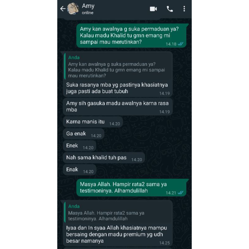 

Ay00! (500 GR) Multiflora Khalid Honey Madu Murni 100%