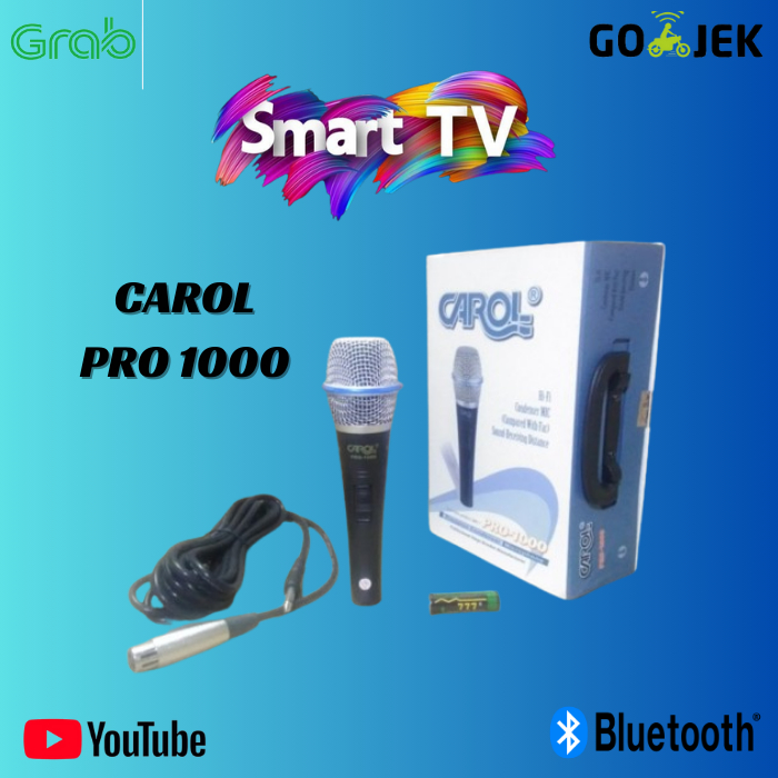 MIC KABEL CONDENSER CAROL PRO 1000 PRECISION CONDENSER MICROPHONE JARAK 5 METER