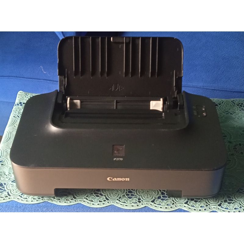 Printer canon ip2770 siap pake catriddge black+color  kabel power + usb second berkualitas