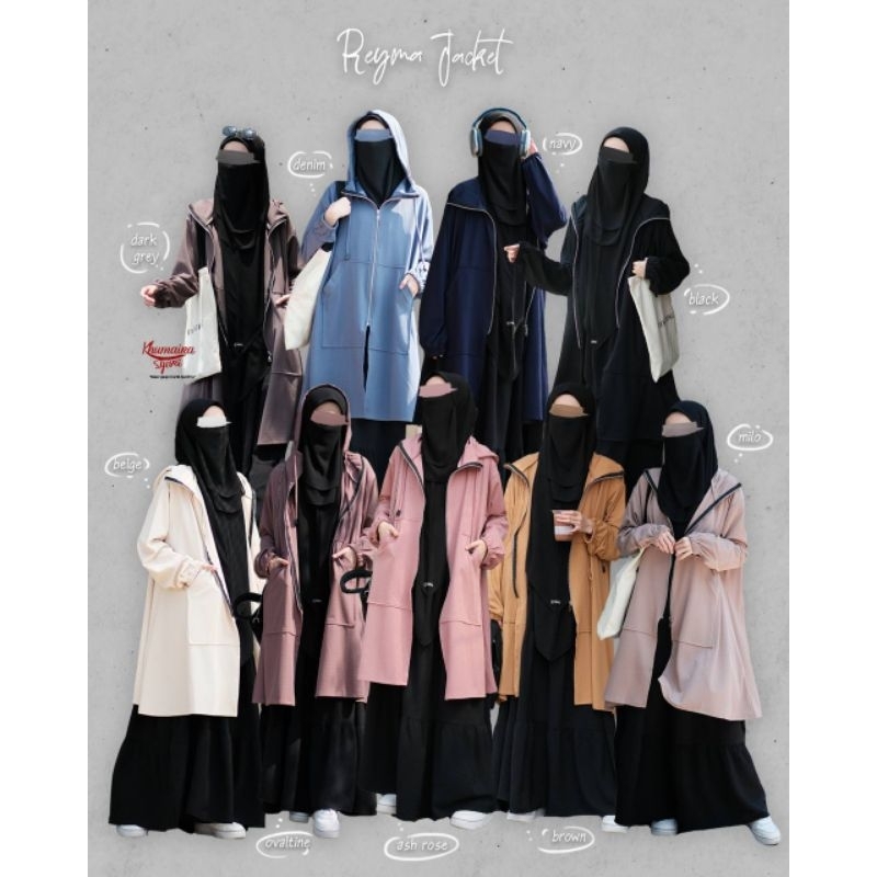 Jaket Reyma by Khumaira Syari Jumbo nyaman ekonomis