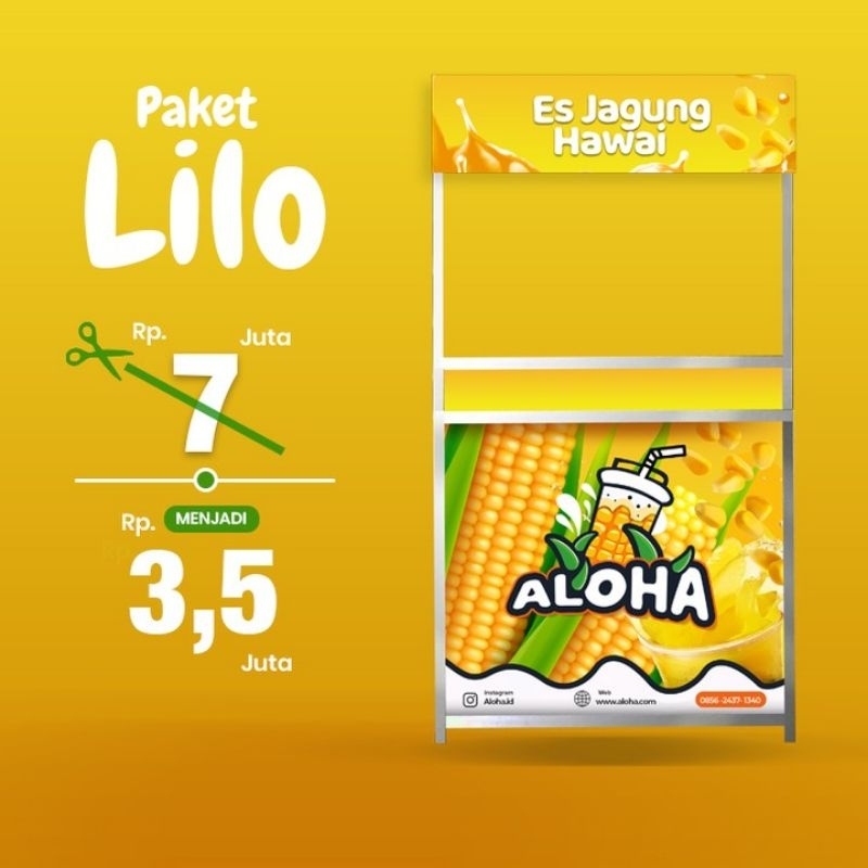 Paket Usaha Aloha Es Jagung Hawai