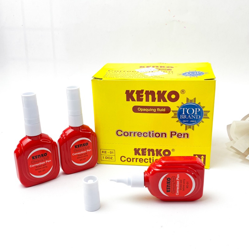 

Correction Pen Kenko KE-01 Merah / Tip-Ex Cair KE 01 / Tipe X Fluid Cair