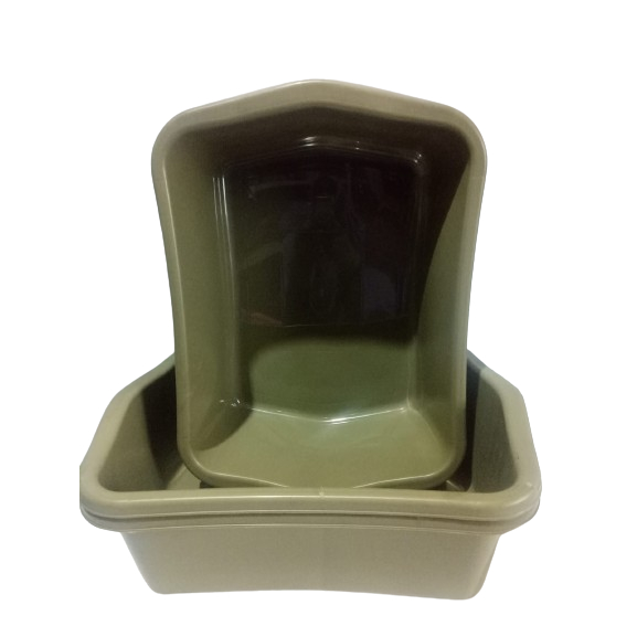 Baskom Plastik Serbaguna Baskom Kotak Bak Segi Tebal