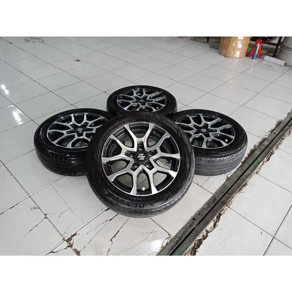 pelek mobil original suzuki xl-7 ring 16 baut 5 + ban bonus seken 4pcs