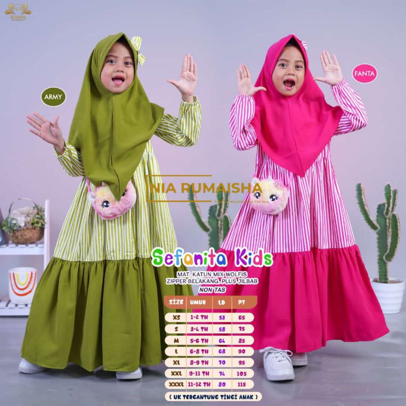 SEFANITA GAMIS SYARI ANAK BY NR