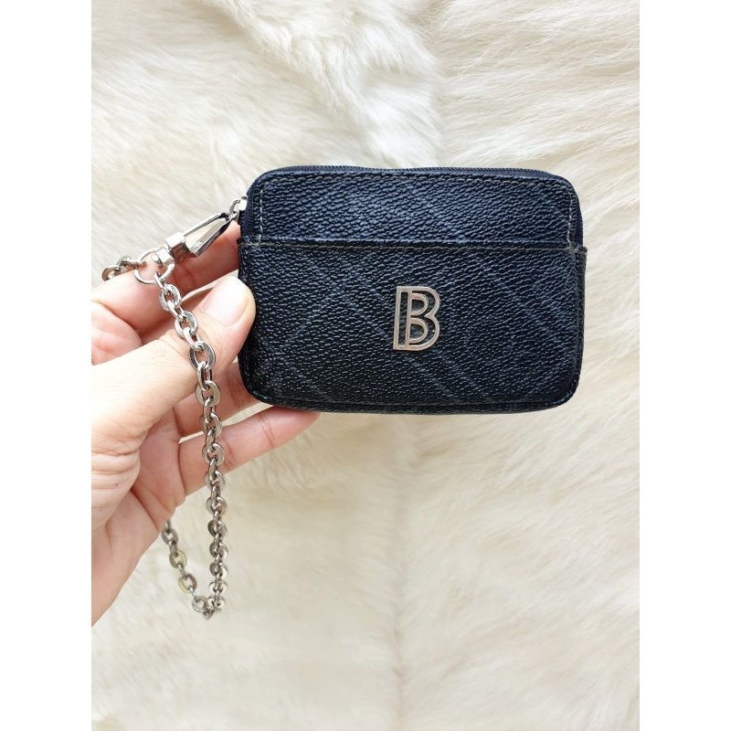 Bonia Dompet Kartu Pvc Mix Kulit Asli Wanita