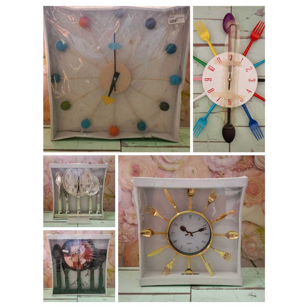Jam Dinding Alat Dapur Kitchen Set