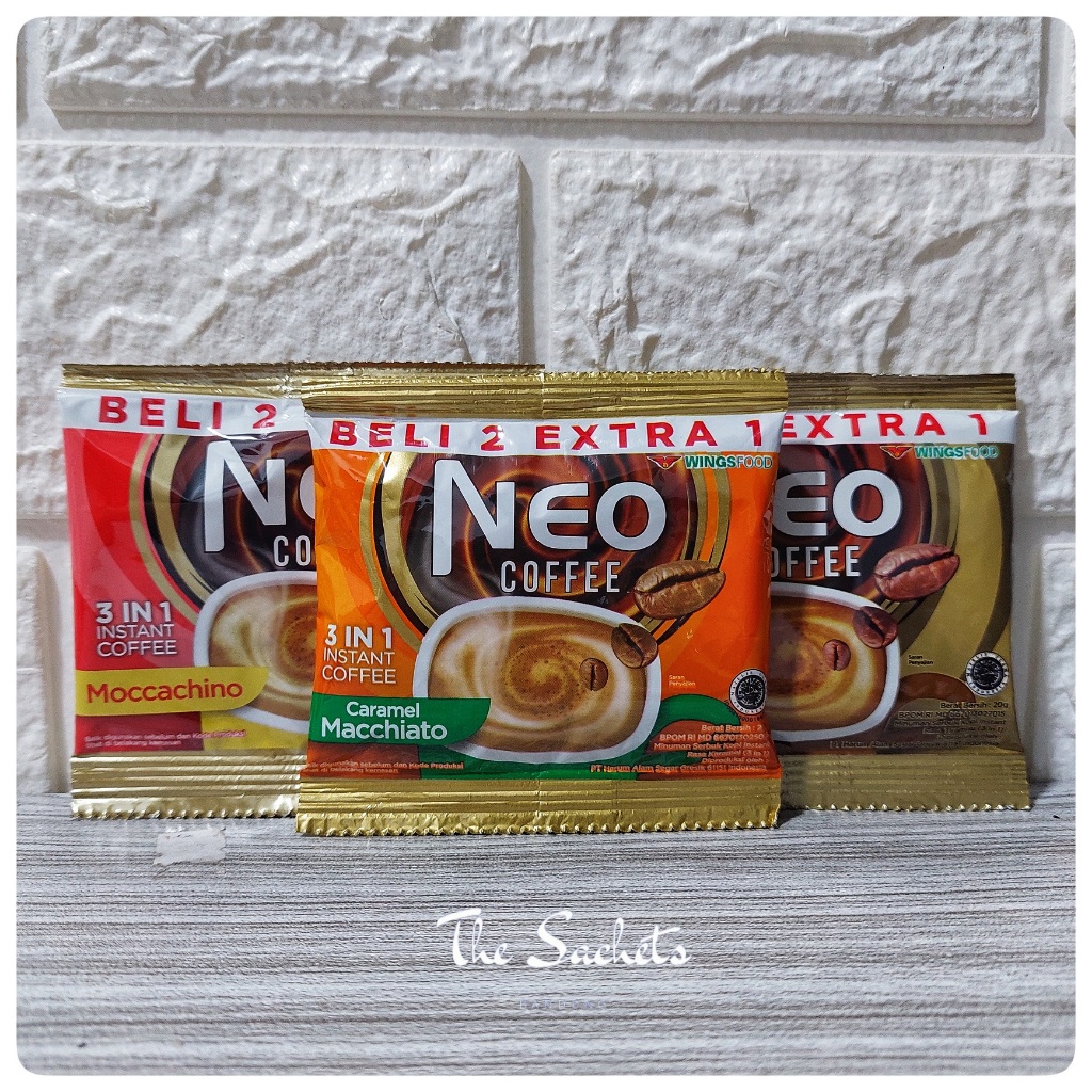 

Neo Coffee 3in1 Mochacinno Caramel Macchiato Tiramisu Sachet