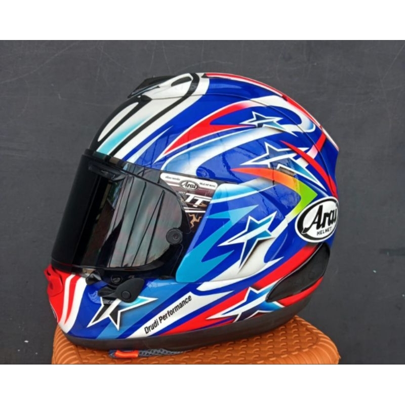 helm cetakan ala ala arai repaint nakano rabit