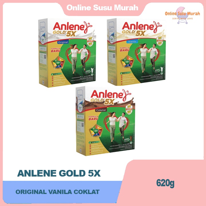 

Stok terbaru ANLENE GOLD 5X 620GR gas !!