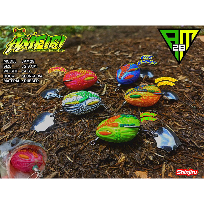 UMPAN PANCING / LURE / SOFT FROG AMFIBI AM28 3D