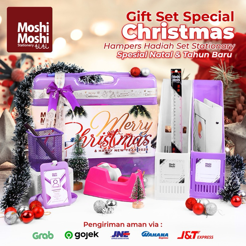 

Hampers Moshi Stationery Set Paket Bingkisan Hadiah Kado Natal Lebaran