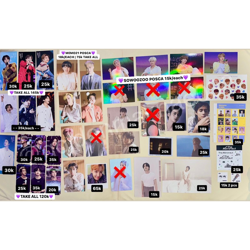 POSCA POLA BOOKMARK STICKER BTS OFFICIAL golden layover the astronaut indigo face memo21 sowoozoo lo