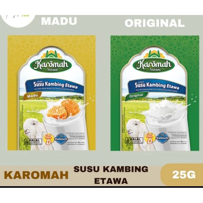 

1 rcg susu kambing etawa karomah 10 bungkus