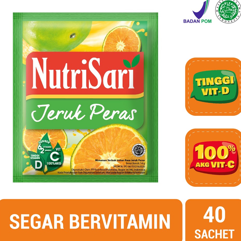 

Harga Termurah NutriSari Jeruk Peras 40 sachet - Minuman Buah Vitamin C Terupdate