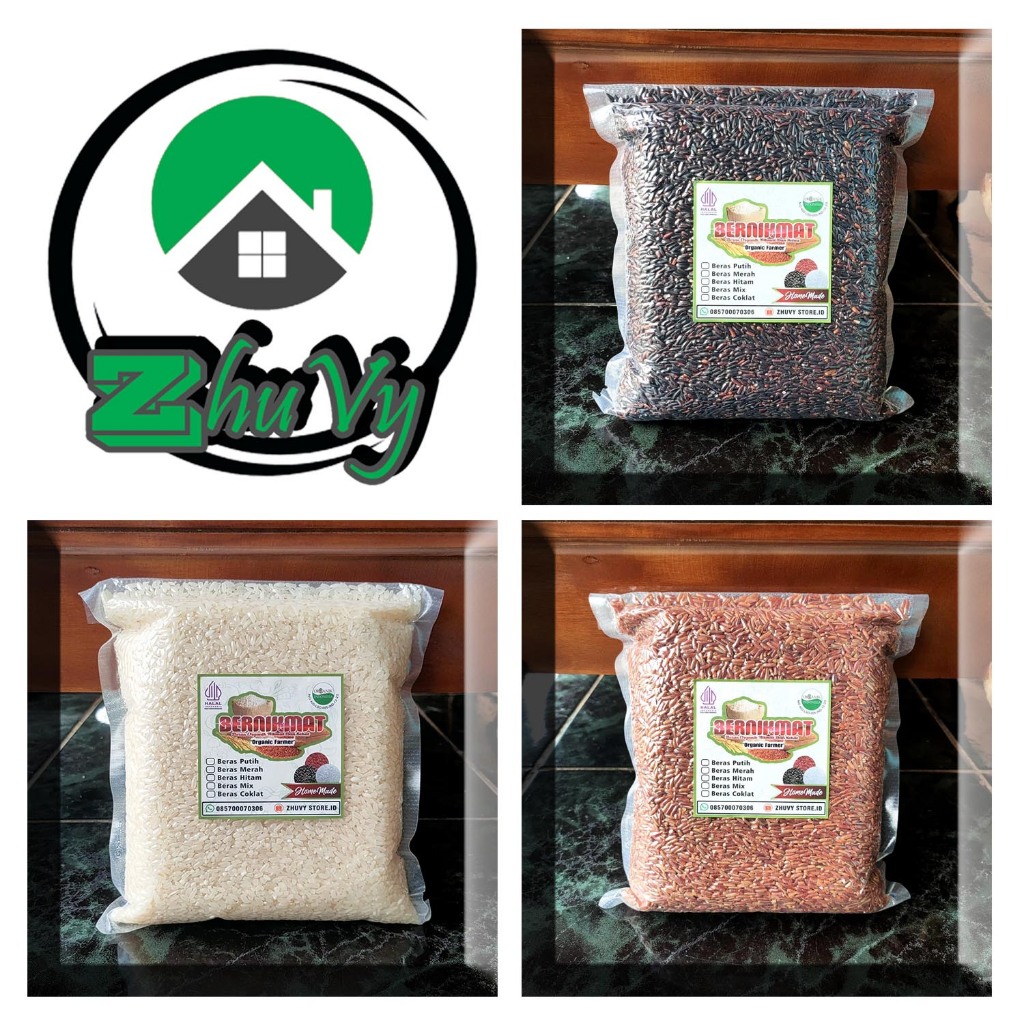 

BERAS ORGANIK Premium (BERAS MERAH & MENTIK WANGI) 1 KG