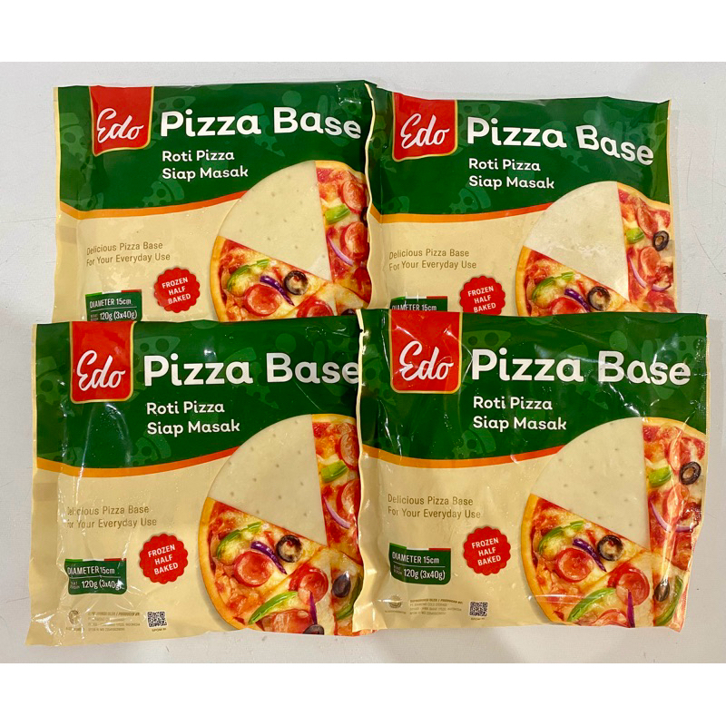 

Edo Pizza Base 120Gr | Roti Pizza Diameter 15cm | Isi 3 pcs x 40Gr