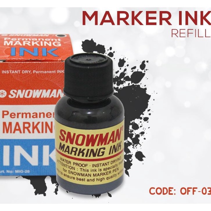 

Best Produk REFILL / ISI TINTA PERMANENT MARKING SNOWMAN