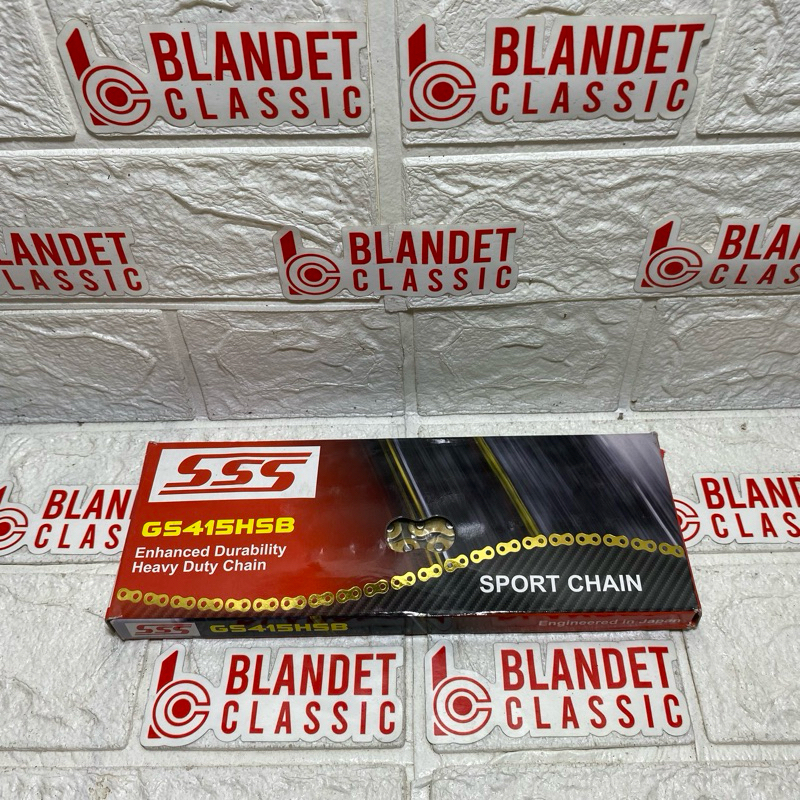 %BLANDET% rantai 415 sss rantai sss 415 gold original
