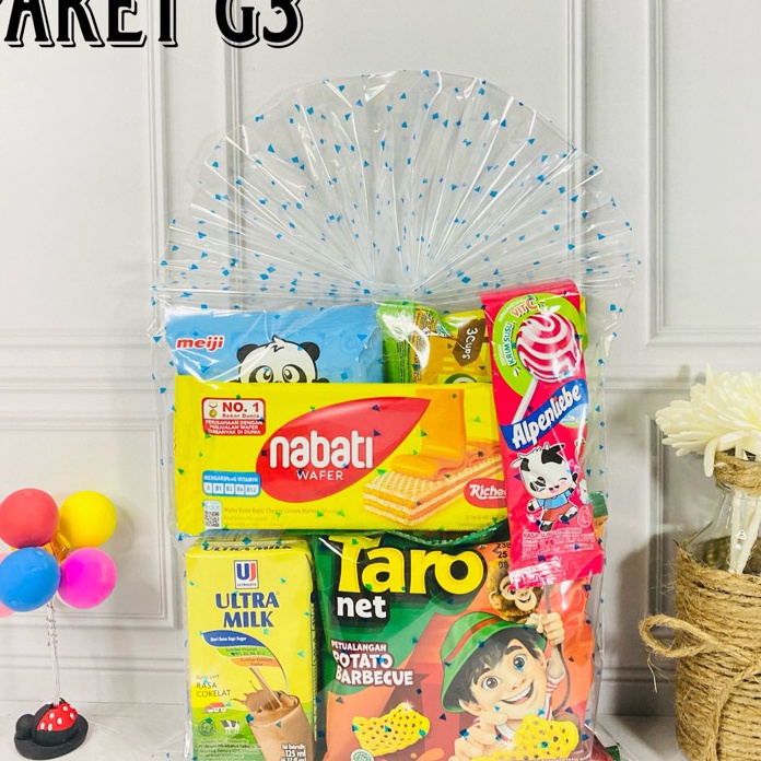 

MODEL MCR257 Paket snack ulang tahun anak murah G 3/hampers ulang tahun/souvenir ulang tahun anak