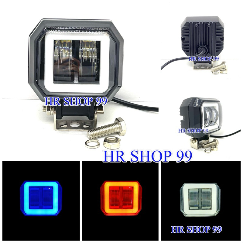 Lampu Tembak Sorot LED Cree CWL 2 Mata 20 Watt Lensa 4D Kotak 2 Mata 20watt