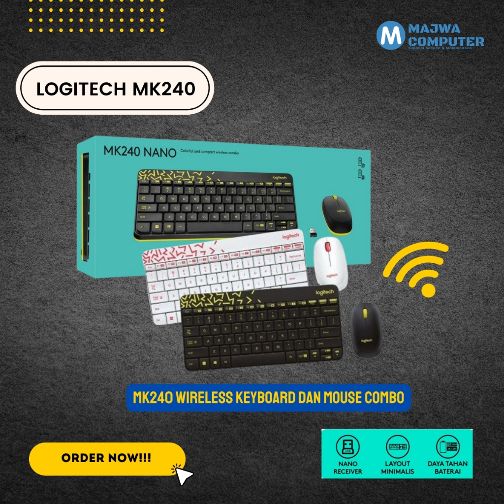 LOGITECH WIRELESS COMBO MK240 ORIGINAL /LOGITECH WIRELESS COMBO MK 240