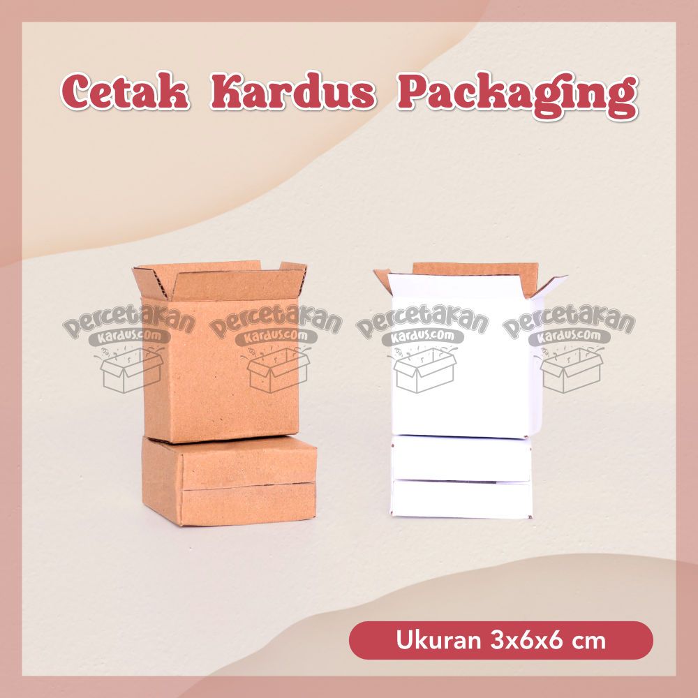 

BOX KARDUS Baru 3x6x6 cm DUS PACKING E-FLUTE | Kardus / Karton Box Polos