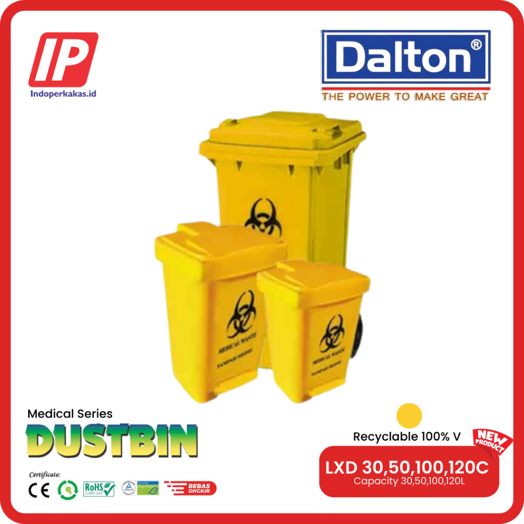 Tempat Sampah Dalton Tong Sampah Plastik Tong Sampah Medis 30 50 100 120 Liter