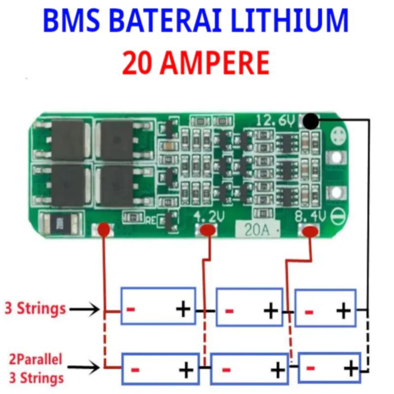 Bms 3s 20 Ampere