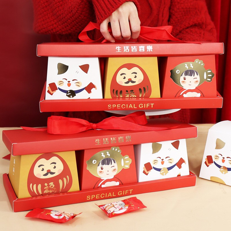 

(2 Pcs) Kotak Sincia PREMIUM Box Imlek K7843 Dus Cupcake Dus Special Imlek
