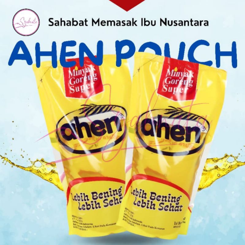 Syahnata - Minyak Goreng ahen Pouch - kemasan 900ml minyak goreng sawit berkualitas