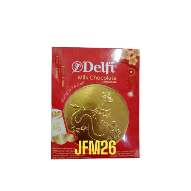 

DELFI MILK CHOCOLATE COIN 25 GR ( EDISI IMLEK SHIO ULAR )