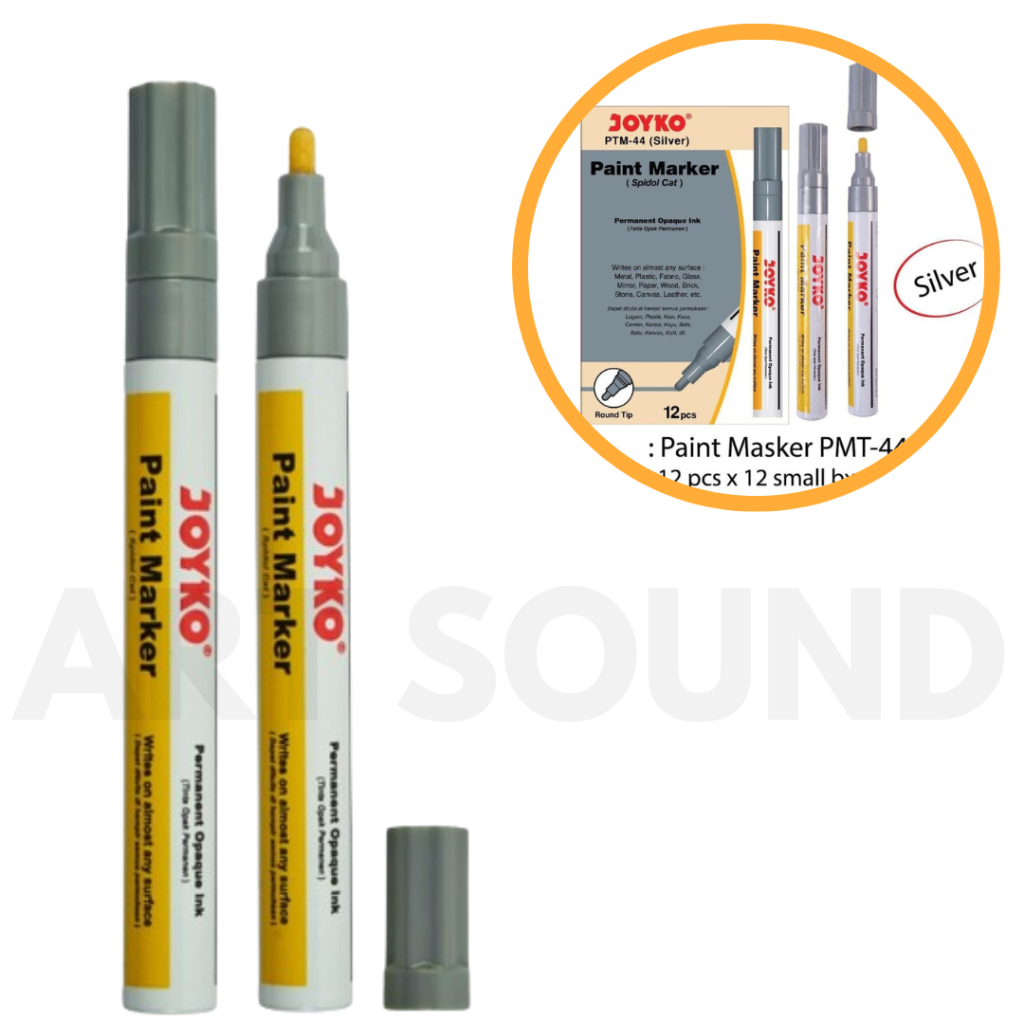 Spidol paint marker permanent silver abu JOYKO PTM-44