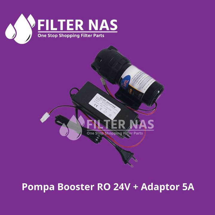 Pompa RO 400 Gpd/500 Gpd Booster Pump RO 400gpd + Adaptor +Fitting