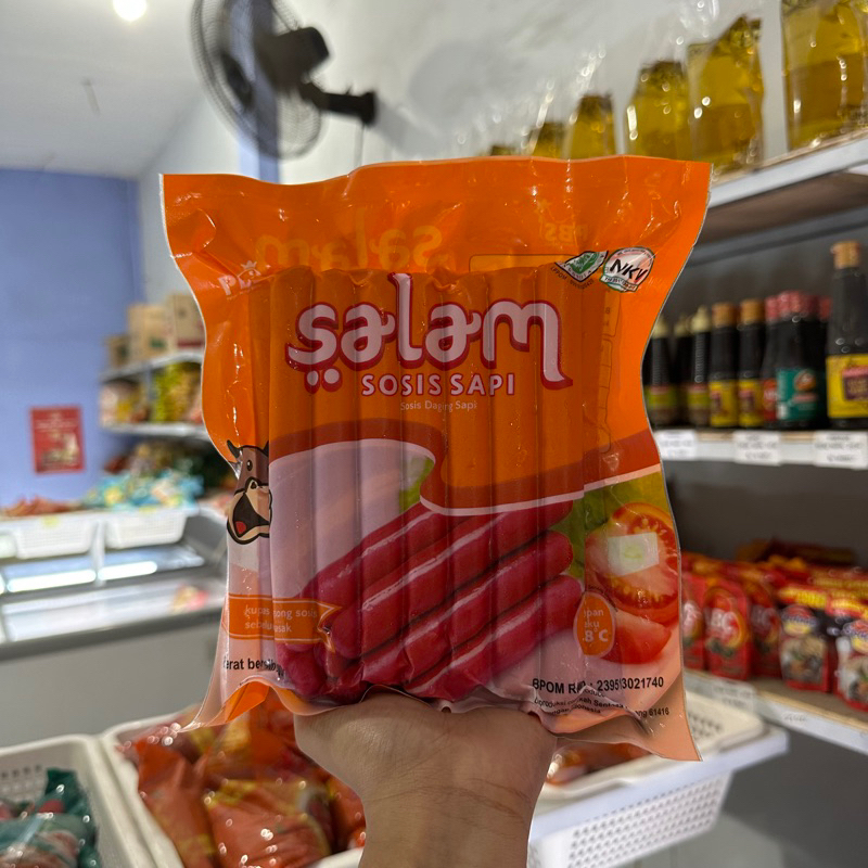 

Salam sosis merah sapi panjang 500g