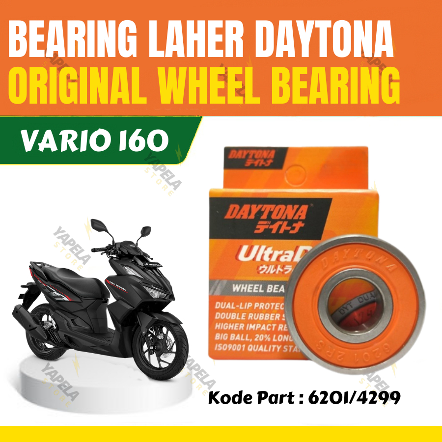 Bearing Laher Vario 160 Original Daytona Racing Lahar 6201-2RS