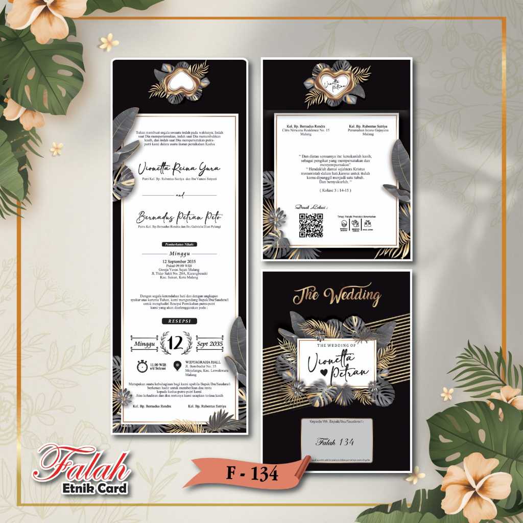 Blangko Undangan  Falah 134 Kertas Kosong Murah|Blangko Undangan Murah|Blangko Kosong |Blangko Undan