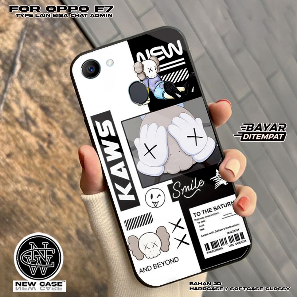 Case OPPO F7 - Casing Hp Terbaru 2024 Newcase[ KAWS ] Silikon Hp - Kesing Hp OPPO F7 - Casing Hp - C