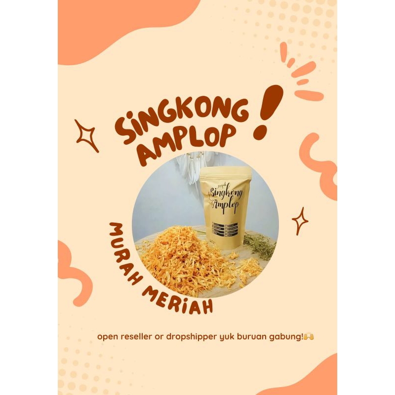 

MAKANAN/CEMILAN-KERIPIK SINGKONG AMPLOP (40gr)