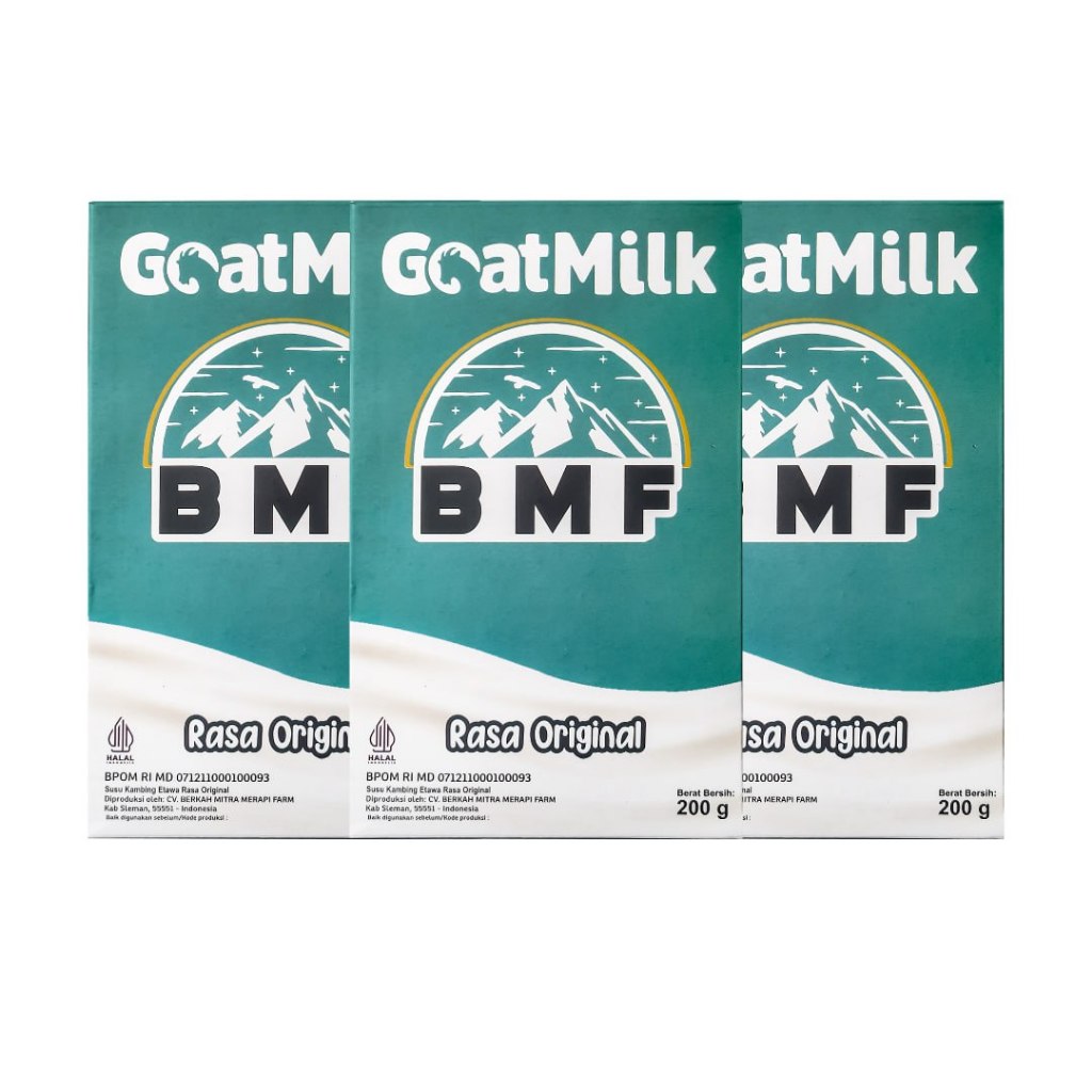

[PAKET 3] Susu Kambing Etawa GoatMilk BMF Original Full Creamer Bantu Atasi Gangguan Pernafasan BPOM Halal 200 gr
