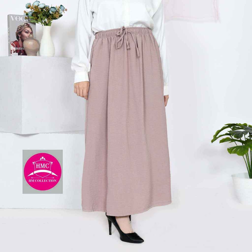 Rok CRINKLE Airflow / Dayli Rok JUMBO / Rok Crinkle Murah Serut Tali Terbaru