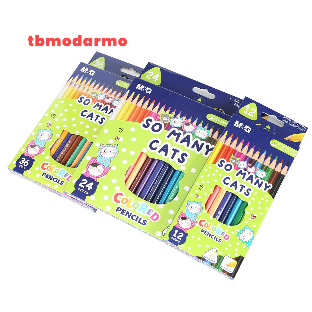 

Tbmo M&G So Many Cats Triangle Pencil 24 Color / Pensil Warna