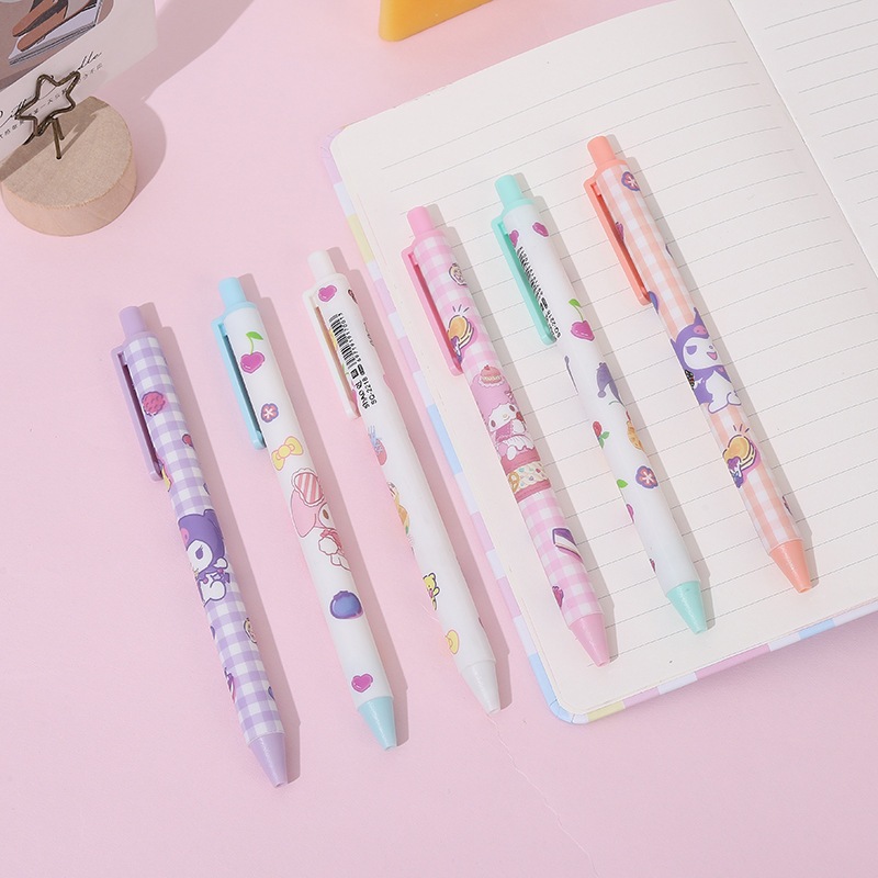 

COD PULPEN GEL MEKANIK 0.5MM MOTIF SANRIO PASTEL / BALLPOINT MEKANIK SANRIO / PEN GEL KUROMI CINNAMON ROLL