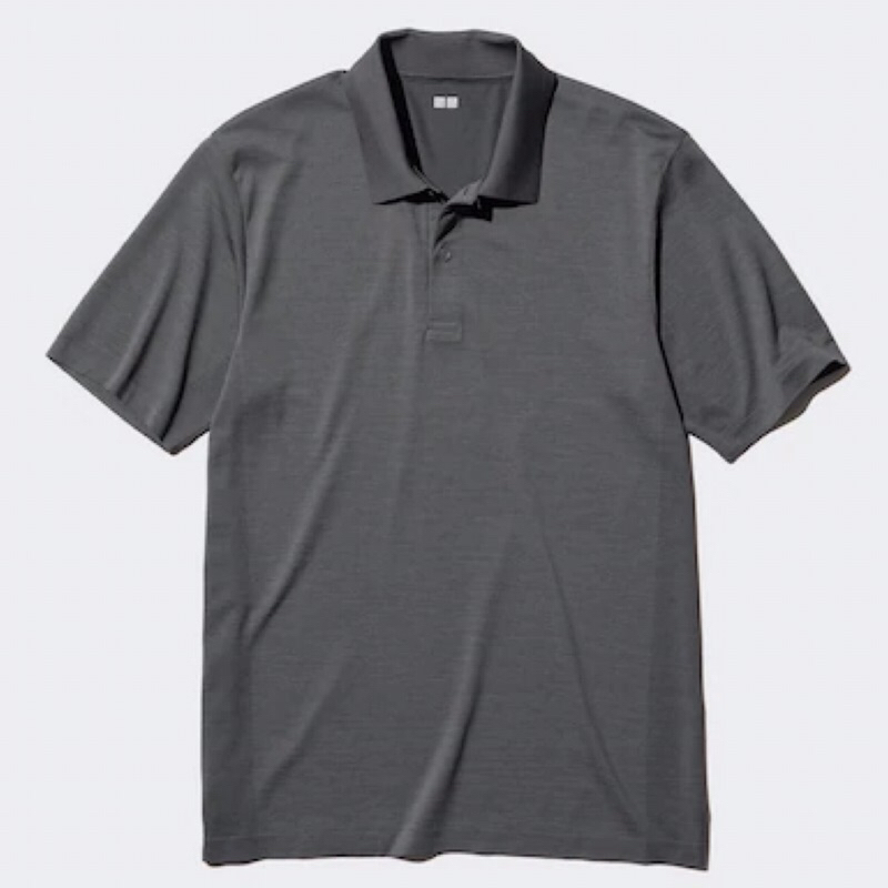 UNIQLO Men Polo Shirt Kaos Olahraga Pria DRY EX Lengan Pendek