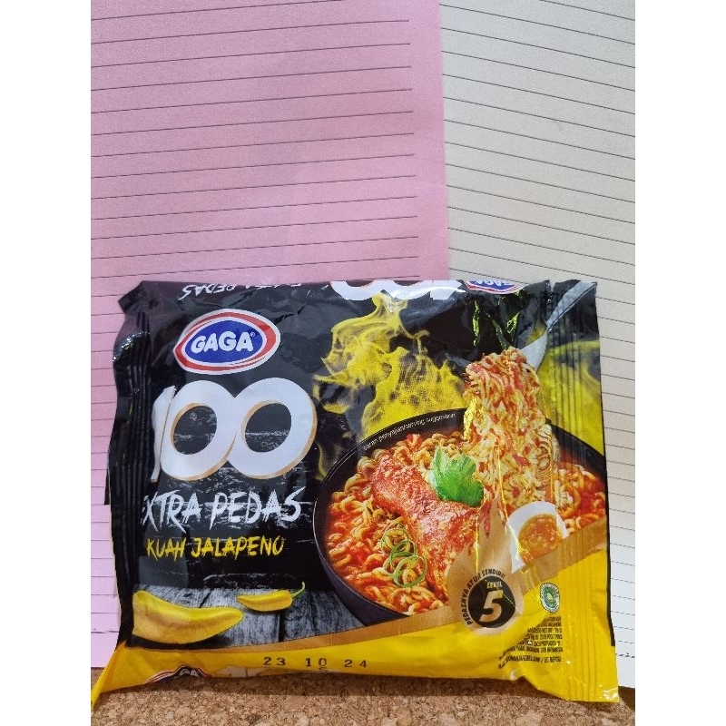

Mie Gaga 100 Extra Pedas Kuah Jalapeno Level 5 75g