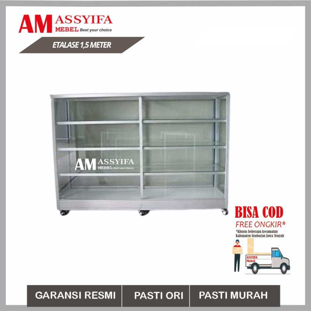 ETALASE TOKO 1,5 METER KOKOH DAN TEBAL