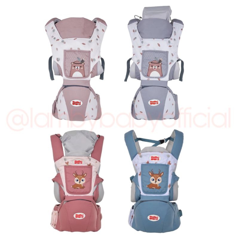 [ LAMBY BABY ] DIALOGUE HIPSEAT BEARIE SERIES 10 IN 1 - DEERLY SERIES 9 IN 1Gendongan bayi depan